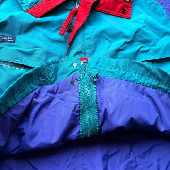 Crazy Vintage 90s Columbia Colorblock Jacket